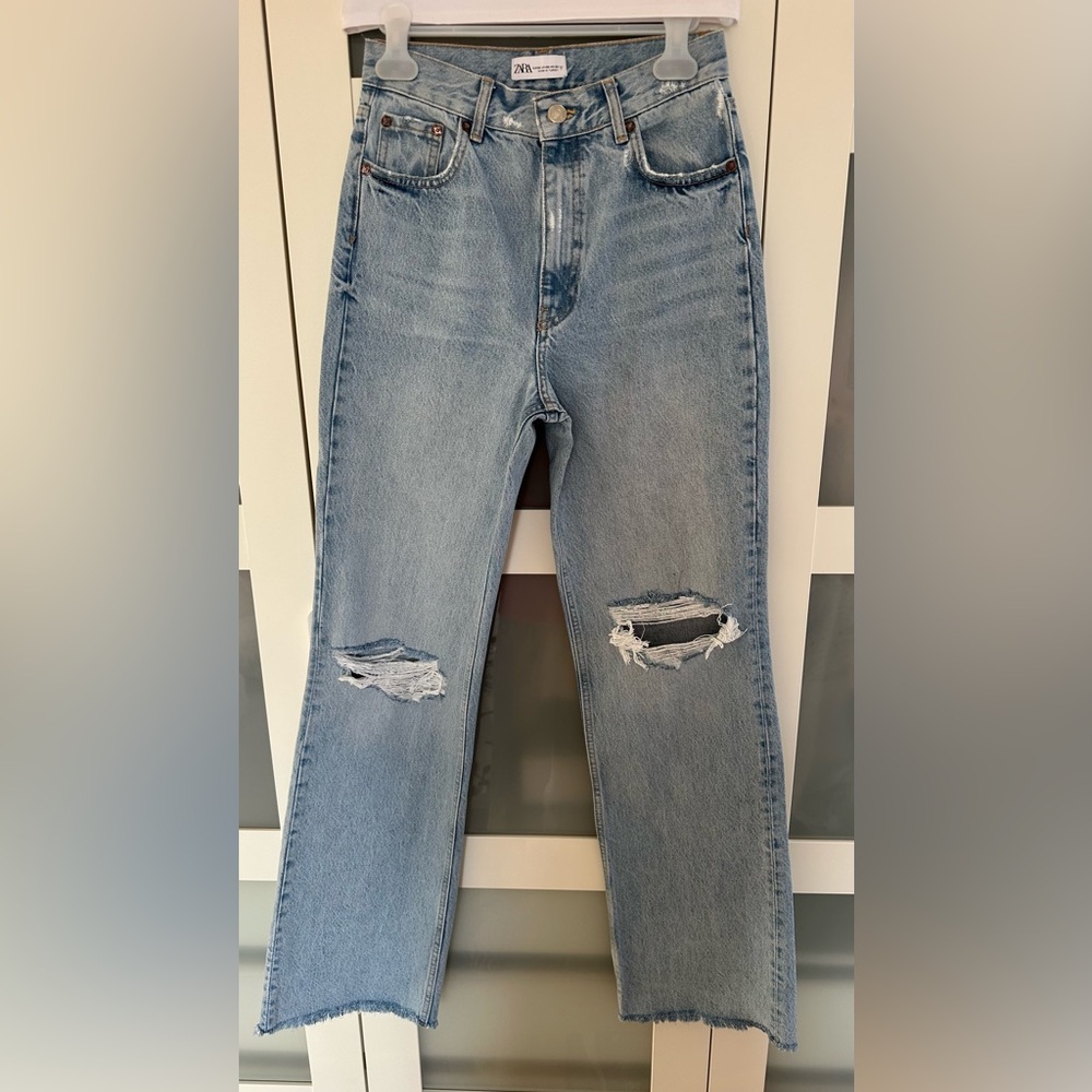 Zara . High waisted, Wide leg, Full length. TALLππ Size 6 - Picture 3 of 16